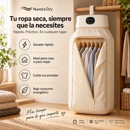 Secador Eléctrico Portátil de Diseño Plegable