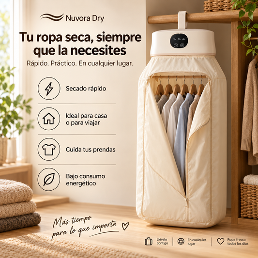 Secador Eléctrico Portátil de Diseño Plegable