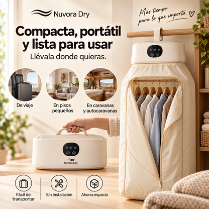 Secador Eléctrico Portátil de Diseño Plegable